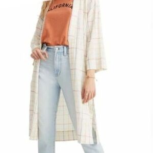 Madewell Checkered overtop_xxs
